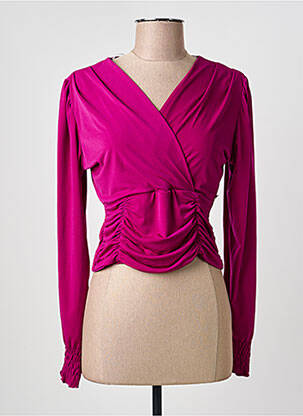 Top stretch manches longues violet DINA & DESS femme
