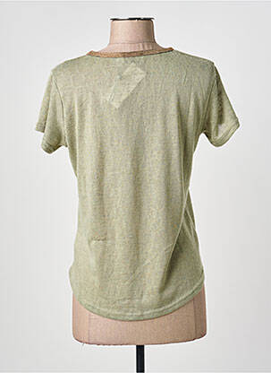 Top stretch manches courtes vert MOLLY BRACKEN femme