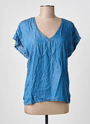 Top manches courtes manches courtes bleu LOSAN femme