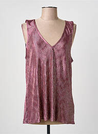 Top coupe cintrée sans manche violet MOLLY BRACKEN femme