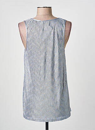 Top coupe cintrée sans manche bleu MOLLY BRACKEN femme