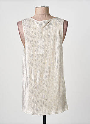 Top coupe cintrée sans manche beige MOLLY BRACKEN femme
