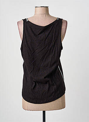 Top tissage jersey sans manche noir LPB femme