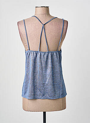 Top stretch sans manche bleu MOLLY BRACKEN femme