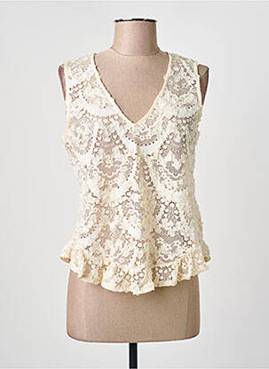 Top beige ENCANDILATA femme