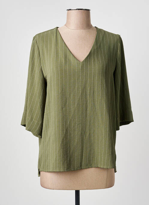 Blouse manches longues manches longues vert DINA & DESS femme