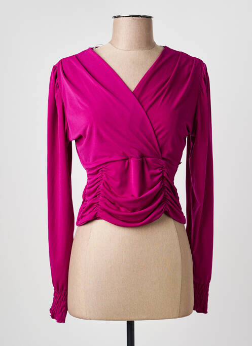 Top stretch manches longues violet DINA & DESS femme