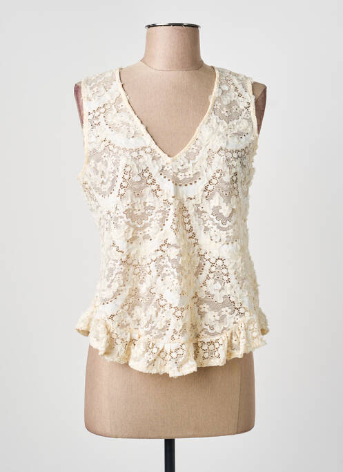 Top beige ENCANDILATA femme