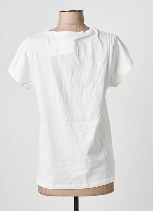 T-shirt stretch manches courtes blanc LOSAN femme