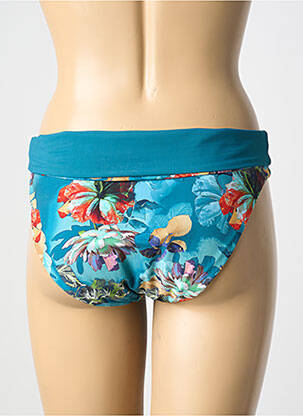 Bas de maillot de bain imprimé fantaisie culotte bleu PAIN DE SUCRE femme