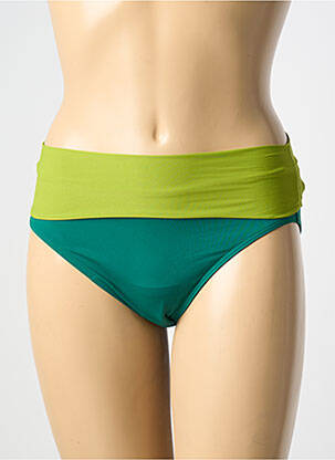 Bas de maillot de bain imprimé fantaisie culotte vert D NU D femme
