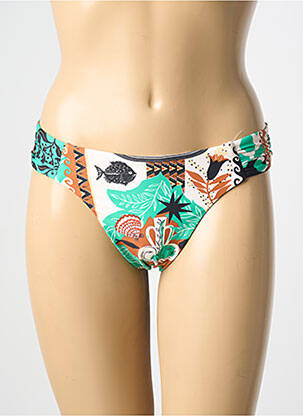 Bas de maillot de bain imprimé fantaisie culotte vert SEAFOLLY femme