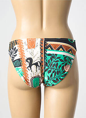Bas de maillot de bain imprimé fantaisie culotte vert SEAFOLLY femme