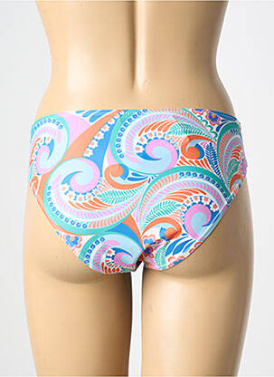 Bas de maillot de bain imprimé fantaisie culotte bleu MOLLY BRACKEN femme