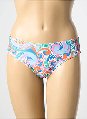 Bas de maillot de bain imprimé fantaisie culotte bleu MOLLY BRACKEN femme