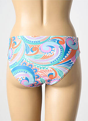 Bas de maillot de bain imprimé fantaisie culotte bleu MOLLY BRACKEN femme