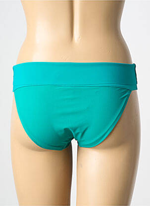 Bas de maillot de bain effet matière satinée culotte bleu PAIN DE SUCRE femme
