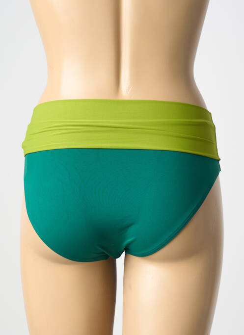 Bas de maillot de bain imprimé fantaisie culotte vert D NU D femme