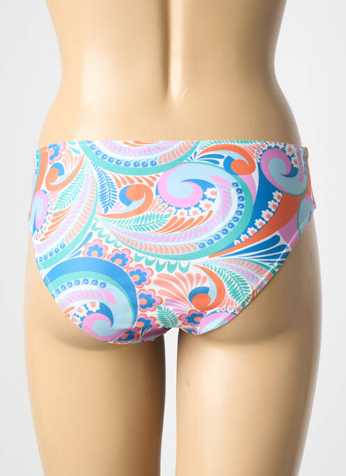 Bas de maillot de bain imprimé fantaisie culotte bleu MOLLY BRACKEN femme