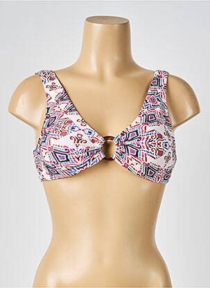Haut de maillot de bain stretch haut soutien-gorge moulé beige MOLLY BRACKEN femme