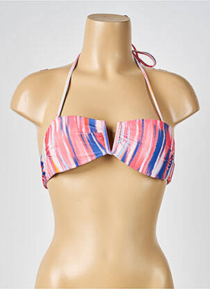Haut de maillot de bain stretch haut bandeau orange MOLLY BRACKEN femme