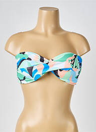 Haut de maillot de bain stretch haut bandeau vert SEAFOLLY femme