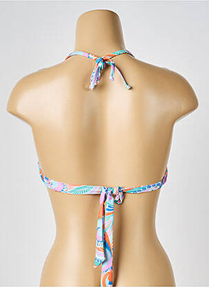 Haut de maillot de bain stretch haut bandeau bleu MOLLY BRACKEN femme