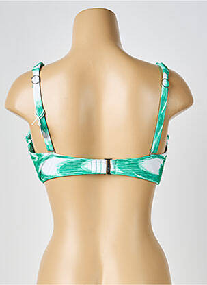 Haut de maillot de bain stretch haut soutien-gorge moulé vert SEAFOLLY femme