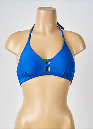 Haut de maillot de bain stretch haut soutien-gorge moulé bleu MOLLY BRACKEN femme