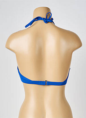 Haut de maillot de bain stretch haut soutien-gorge moulé bleu MOLLY BRACKEN femme