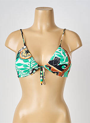 Haut de maillot de bain stretch haut soutien-gorge moulé vert SEAFOLLY femme