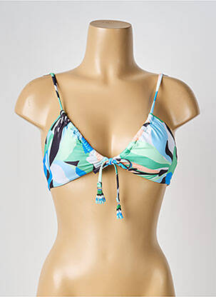 Haut de maillot de bain stretch haut triangles vert SEAFOLLY femme