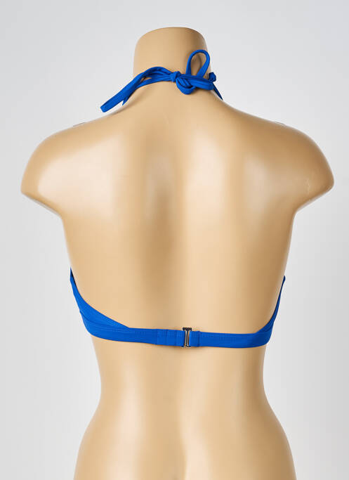 Haut de maillot de bain stretch haut soutien-gorge moulé bleu MOLLY BRACKEN femme