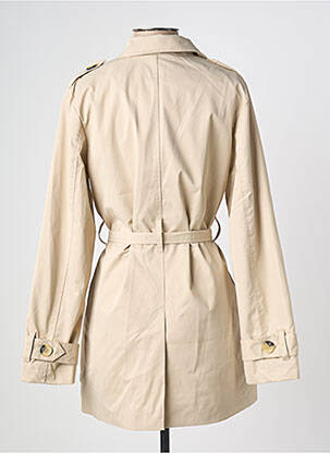 Trench poignets boutonnés sans capuche beige B.YOUNG femme
