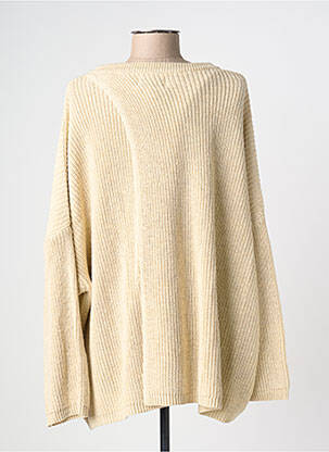 Pull col v manches longues beige BANDITAS FROM MARSEILLE femme