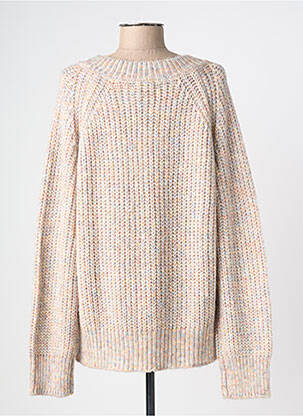 Pull tissage chiné manches longues beige LES P'TITES BOMBES femme