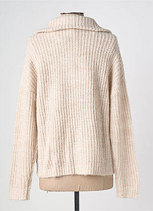 Pull tissage chiné manches longues beige LES P'TITES BOMBES femme