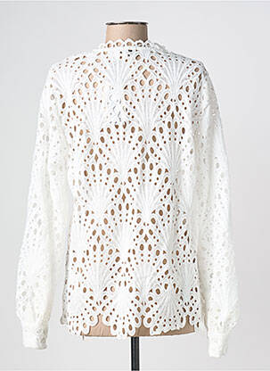 Chemisier coupe cintrée manches longues blanc B.YOUNG femme
