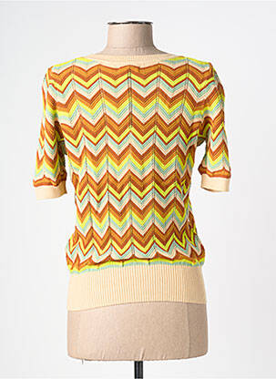 Top tissage jersey manches courtes beige KING LOUIE femme