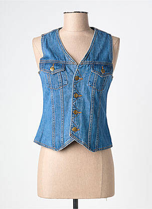 Gilet sans manche poches bleu MOLLY BRACKEN femme