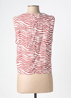 Gilet sans manche coupe cintrée rose B.YOUNG femme