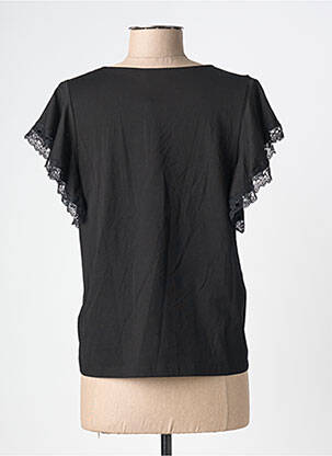 Top stretch manches courtes noir MOLLY BRACKEN femme