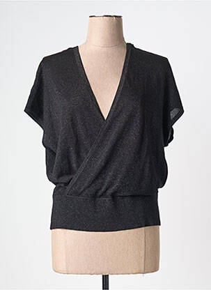 Top stretch manches courtes noir KING LOUIE femme