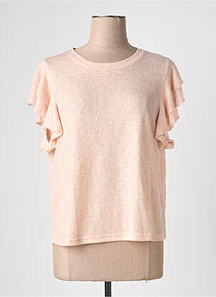 Top stretch manches courtes rose MOLLY BRACKEN femme