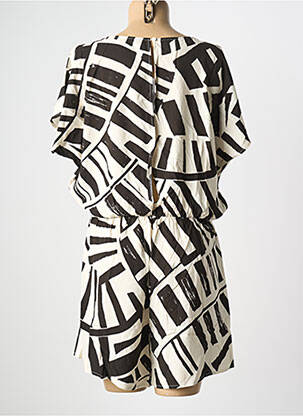 Combishort tissage popeline manches courtes noir LES P'TITES BOMBES femme