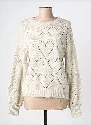 Pull stretch manches longues gris MOLLY BRACKEN femme