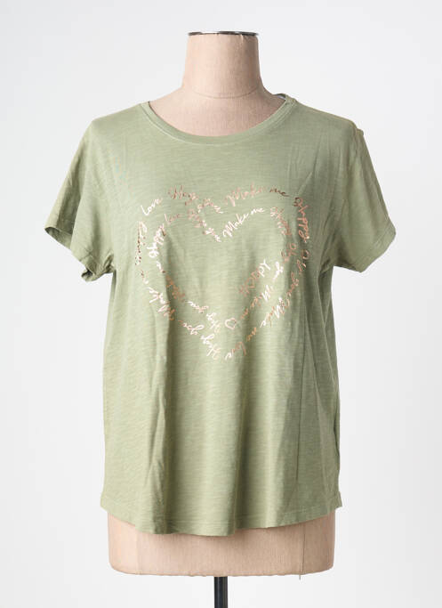 T-shirt vert HAPPY femme