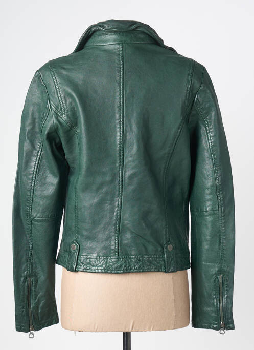 Veste en cuir vert GIPSY BY MAURITIUS femme