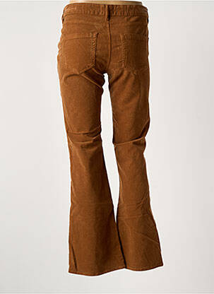Pantalon flare stretch taille normale marron HAPPY femme