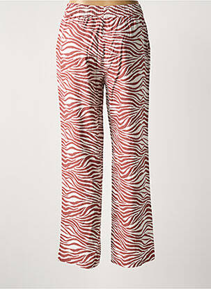 Pantalon large tissage popeline taille normale rouge B.YOUNG femme